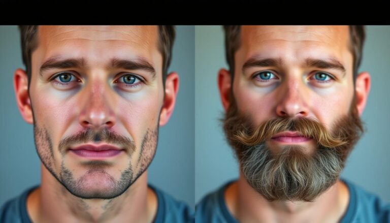 beard transplant before and after