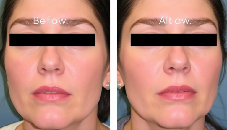 jaw width reduction before and after