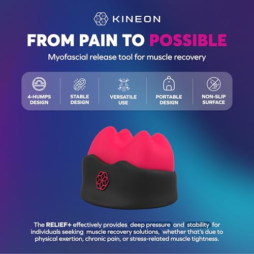Kineon Relief+ Myofascial Release Tool - for Relieving Muscle Tension & Pressure Relief - Ergonomically Designed - Recovery Solutions - Improve Mobility - Customizable & Compact Design