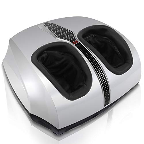 SereneLife Vibration Therapy Full Foot Massager-for Pain Relief and Comfort with Heat Function and Different Intensity Levels,Remote Control-Works On Heels,Toes and Ankles-SereneLife
