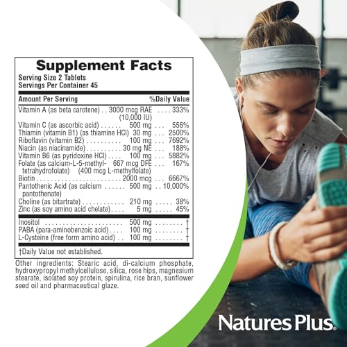 Natures Plus Ultra Hair - 90 Sustained Release Tablets, Pack of 2 - Supports Healthy Hair Growth - for Men & Women - Gluten Free - 90 Total Servings