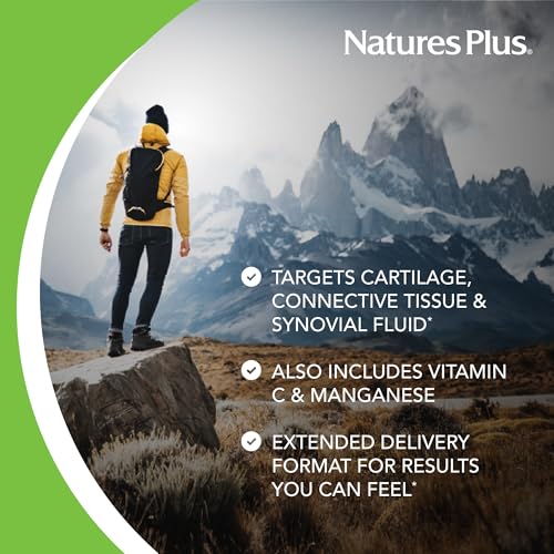 NaturesPlus Advanced Therapeutics Glucosamine/Chondroitin/MSM Ultra Rx Joint Tablets, Extended Delivery - 180 Tablets - High Potency Joint Support Supplement - Gluten-Free - 60 Servings