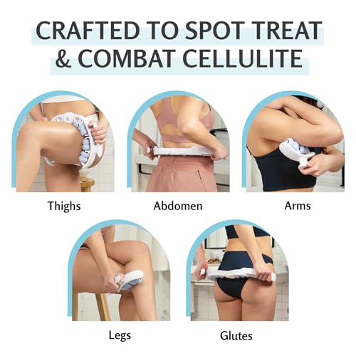 M3 Naturals Anti Cellulite Roller & Lymphatic Drainage Massager | Fascia Blaster for Contoured & Smoother Skin | Tool for Sore Arms, Legs, Stomach & Buttocks