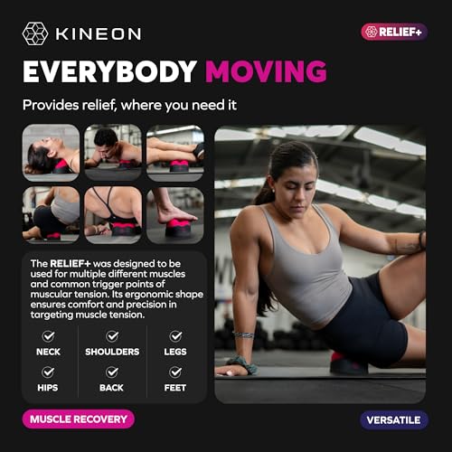Kineon Relief+ Myofascial Release Tool - for Relieving Muscle Tension & Pressure Relief - Ergonomically Designed - Recovery Solutions - Improve Mobility - Customizable & Compact Design