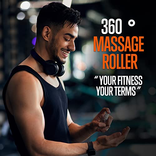 SQUATZ Wireless Vibrating Massage Ball - 3 Vibration Intensity Levels, 2 to 5 Hours Battery Life Power, Portable and Rechargeable, Deep Tissue Trigger Point Therapy Suitable for Massaging Muscles