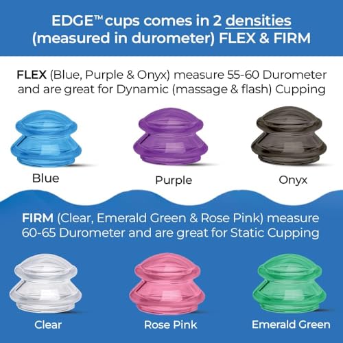 Silicone Cupping Therapy Set Professional Massage Cupping Cups for Cupping Therapy 4 Cup Kit for Massage, Myofascial Release, Cellulite Reduction (Lure Purple)