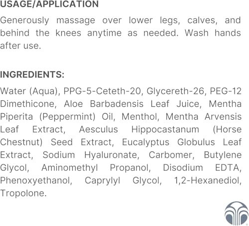 Nu Skin Epoch Ice Dancer - Invigorating Leg Gel | Natural Wild Mint, Horse Chestnut, and Refreshing Oils | Alcohol-Free Ache Gel | Soothes, Cools, and Revives Tired Legs, Health Support (100ml)