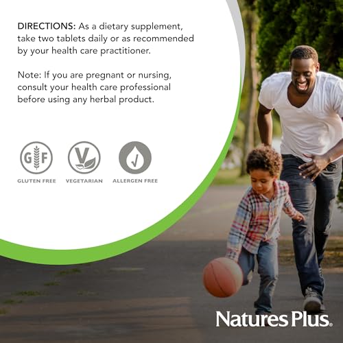 Natures Plus Herbal Actives Resveratrol, Extended Release - 125 mg, 120 Vegetarian Tablets - Gluten-Free - 60 Servings