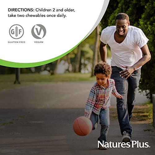 Natures Plus Animal Parade Children's Chewable Multivitamin - 180 Animal-Shaped Tablets, Pack of 3 - Natural Assorted Flavors - Vegan, Gluten Free - 270 Total Servings