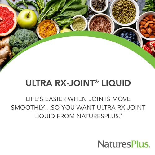 Natures Plus Ultra Rx-Joint Liquid, Honey Lemon - 30 fl oz, Pack of 3 - Supports Healthy Joint Function - with Glucosamine, Chondroitin & MSM - Gluten Free - 90 Total Servings