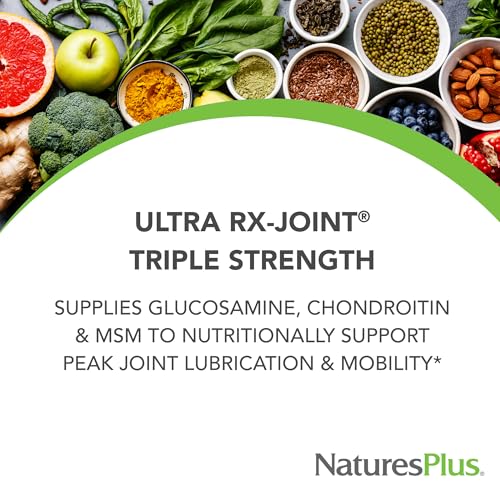 Natures Plus Ultra Rx-Joint Triple Strength - 120 Tablets, Pack of 2 - Supports Healthy Joint Function - with Glucosamine, Chondroitin & MSM - Gluten Free - Up to 60 Total Servings