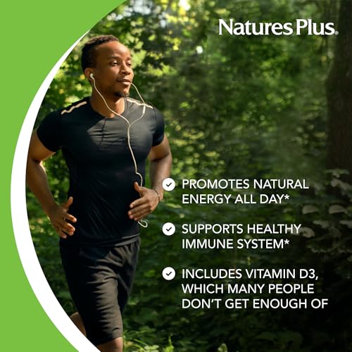 Natures Plus Source of Life - 180 Tablets, Pack of 3 - Multi-Vitamin & Mineral Supplement - Supports Natural Energy & Overall Well-Being - Gluten Free, Vegetarian - 180 Total Servings