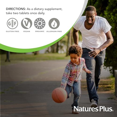 NaturesPlus Ultra Juice Green - 90 Bi-Layered Tablets, Pack of 2 - Supports Immune Health, Digestion & Energy Production - Organic, Non-GMO, Vegan, Gluten Free - 90 Total Servings