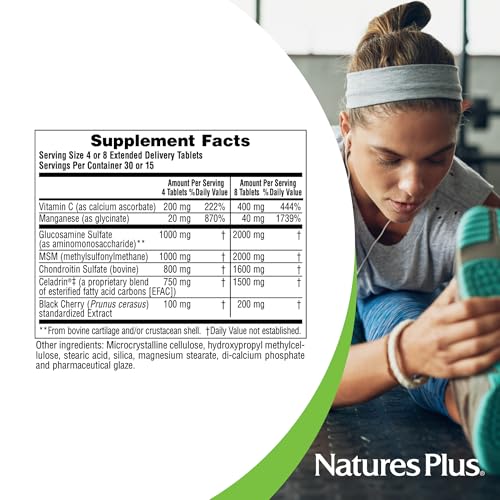 Natures Plus Ultra Rx-Joint Triple Strength - 120 Tablets, Pack of 2 - Supports Healthy Joint Function - with Glucosamine, Chondroitin & MSM - Gluten Free - Up to 60 Total Servings