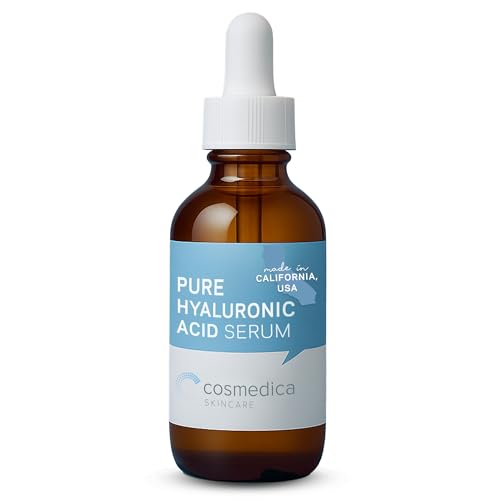 Hyaluronic Acid Serum for Skin 100% Pure Anti Aging Intense Hydration Moisture Non greasy Paraben free, Wrinkle Reducing and Brightening Serum (Pro Formula) 2oz