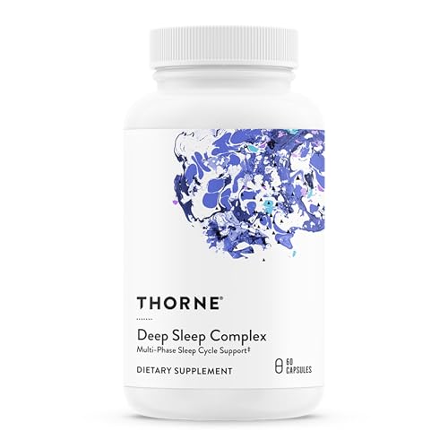 THORNE - Deep Sleep Complex - All-Natural Sleep Supplement - Supports Sleep Quality & All Phases of The Sleep Cycle* - with L-Theanine, Chamomile & Maizinol - Third-Party Certified - 60 Capsules