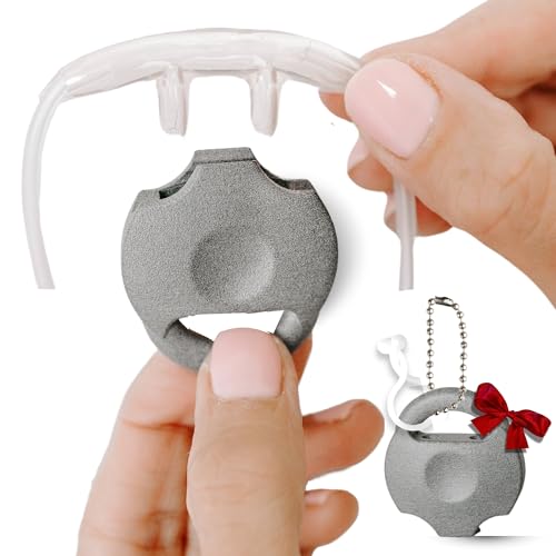 Oxygen Nasal Cannula Protective Cover Accessory, Hose Holder for Portable Concentrator Machine Tubing, Tank, or CPAP, Keeps Tube Nose Piece Off Floor (One Pack)