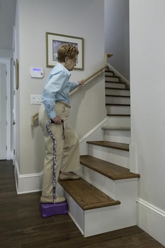 EZ-Step Stair Climbing Assist Cane – Stair Lift for Seniors, Mobile Stairlift, Half Step for Seniors, Portable Stair Lift for Elderly (Purple)