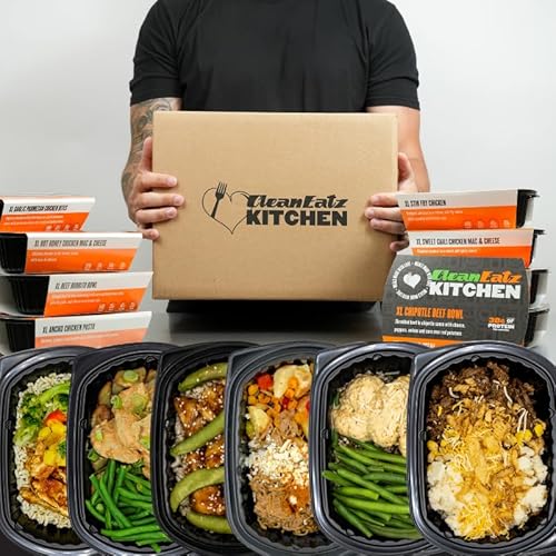 Clean Eatz High Protein Meal Plan Kit, Prepared Frozen Meals, Calorie-Controlled Entree Pack, High Calorie, Nutrients Dense, Pack of 6 Prepared Meals, Single Serving, Lunch & Dinner