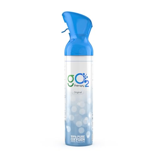 gO2Therapy Up to 450 Inhalations, 12L | Portable Oxygen Canister – Single Mouth & Nose Mask – Supplemental Oxygen for Sports, Travel, Altitude & Fitness Activities