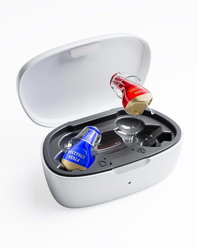 SIAIME Hearing Aids for Seniors Rechargeable Invisible in The Ear Design with 24H Battery DSP Noise Reduction OTC Hearing Aids for Mild to Moderate Hearing Loss Control Not Amplifiers (RB)