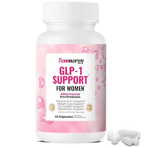 Femnergy GLP-1 Support Weight Loss Probiotic Supplement for Women - Natural Appetite Suppressant Metabolism & Gut Health - GLP1 Support to Activate Daily Hunger Control & Fat Burn Support