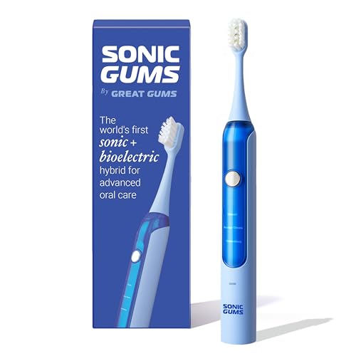 Sonic Gums Electric Toothbrush for Oral Health, Gum Disease, Gingivitis & Gum Recession — Extra Soft Sonic Toothbrush for Sensitive Gums, Plaque Removal & Periodontal Care