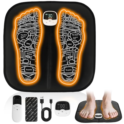SNUYUERS Transcutaneous Electrical Nerve Stimulator for Pain Relief,EMS Foot Stimulator Temporarily Reduce Lower Extremity Pain, EMS Foot Massager for Increase Local Blood Circulation.