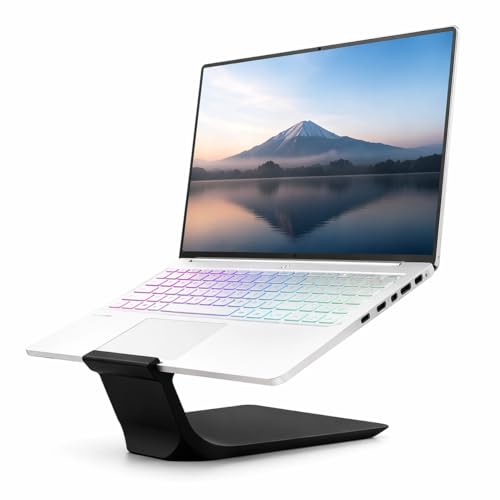 NETO 3D PRINTING Impossible Laptop Stand for Desk – Ergonomic Laptop Riser, Improves Posture & Reduces Neck Pain, Stable No-Wobble Design, Cooling Airflow, Fits 10–17” Laptops, Office & Home Setup