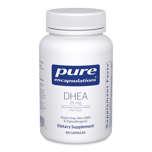 Pure Encapsulations DHEA 25 mg - Supplement for Immune Support, Hormone Balance, Metabolism Support, and Energy Levels* - with Micronized DHEA - 60 Capsules