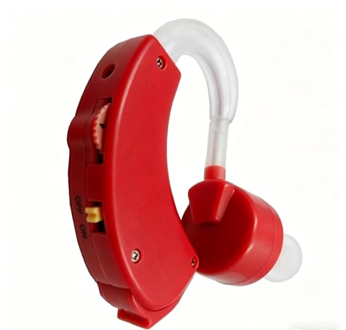 Hearing Amplifiers for Seniors and Adults, Hearing Amplifier for Mild Hearing Loss, Sound Amplifier Machine for Seniors Red
