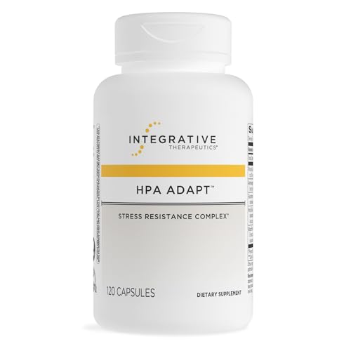 Integrative Therapeutics HPA Adapt - Adaptogenic Supplement for Stress Support* - Includes Ashwagandha, Rhodiola & Other Adaptogenic Herbs* - Vegan, Dairy-Free & Gluten-Free - 120 Capsules