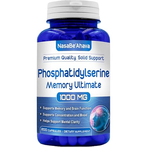 Memory Supplement for Brain Support | Phosphatidylserine Supplement with Memory and Focus Complex with Ginkgo Biloba DMAE Rosemary and Gotu Kola | Made and Tested The USA (66 Day Supply)