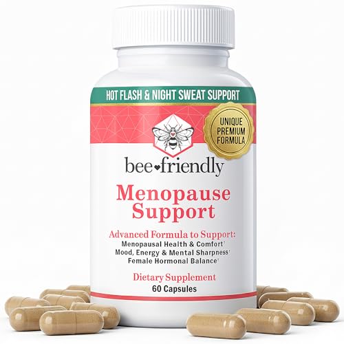 Menopause Supplements for Women, Relief of Hot Flashes, Night Sweats, for Menopausal Health, Comfort, Mood, Energy, Mental Sharpness, Hormonal Balance. DIM, Black Cohosh, Ashwagandha KSM-66 (60 caps)