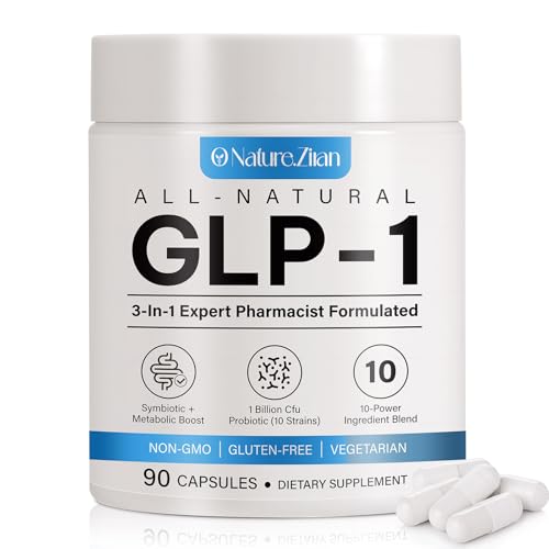 O Nature ZIRAN GLP-1 Weight Management Supplement for Women & Men, GLP1 Appetite Control, Energy & Digestion Balance - Vegan, Gluten-Free, Dairy Free, 90 Capsules (Pack of 1)