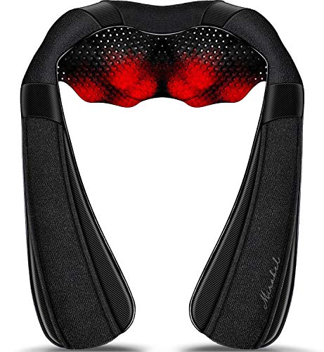 Mirakel Fathers Day Dad Husband Men Gifts, Christmas Women Gifts for Mom Wife Him Her, Shiatsu Neck Back and Shoulder Massager with Heat for Pain Relief Deep Tissue, Birthdays, Mothers Day Gift