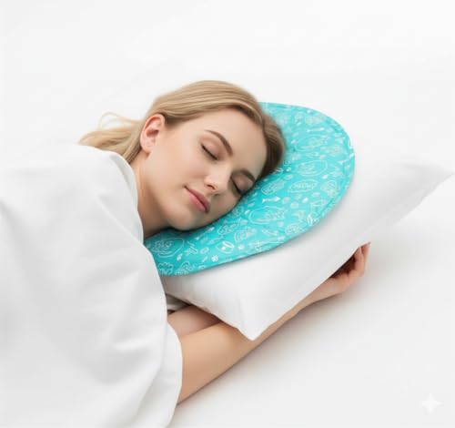 Cooling Gel Pad for Sleep - No Refrigeration Needed | Instant Relief for Hot Flashes, Night Sweats, Headaches & Muscle Pain | Dual-Sided Comfort Pillow Cooler for Adults, Kids & Pets