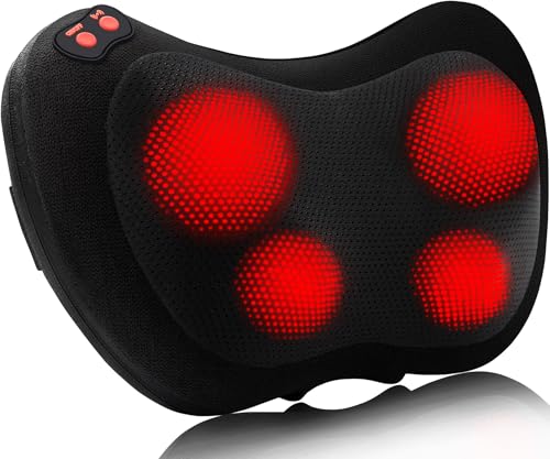 Papillon Back Massager with Heat,Shiatsu Pillow for Body Pain Relief