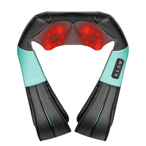 Nekteck Shiatsu Neck Massager with Heat for Pain Relief, NOT Cordless