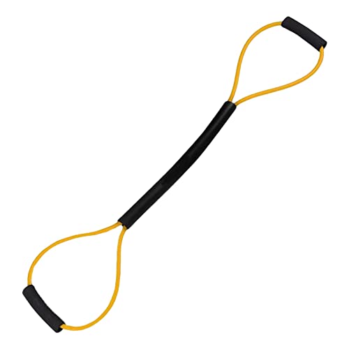 Exercise Resistance Bands with Comfort Handles Strength Tension Rope for Shadow Boxing MMA Fitness Training Indoor Workout- Yellow 15LB