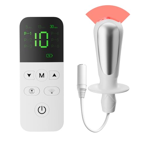 3-in-1 Pelvic Floor Toner for Women - EMS, Red Light & Vibration, Rechargeable Kegel Exerciser for Bladder Control, Incontinence & Postpartum Recovery, Strengthens Deep Muscles