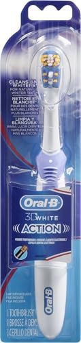 Oral-B 3D White Action Power Toothbrush, 1 Count (Colors May Vary), Multi-colored