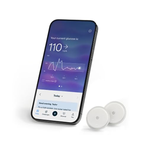 Lingo Continuous Glucose Monitor (CGM) 2-Pack. 24/7 Glucose Tracking
