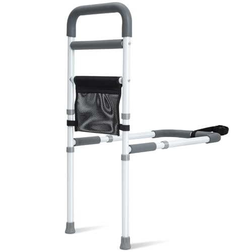 YrHeiper Bed Rails for Elderly Adults Safety with Bedside Support Legs
