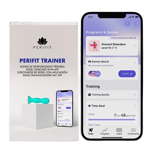 Perifit Pelvic Floor Trainer, Kegel Exerciser with App for Women, Green