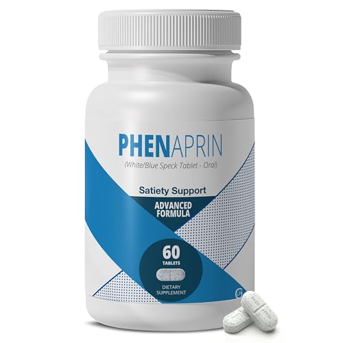 PhenAprin Appetite Suppressant, Weight Loss Pills for Women and Men, 60 Ct