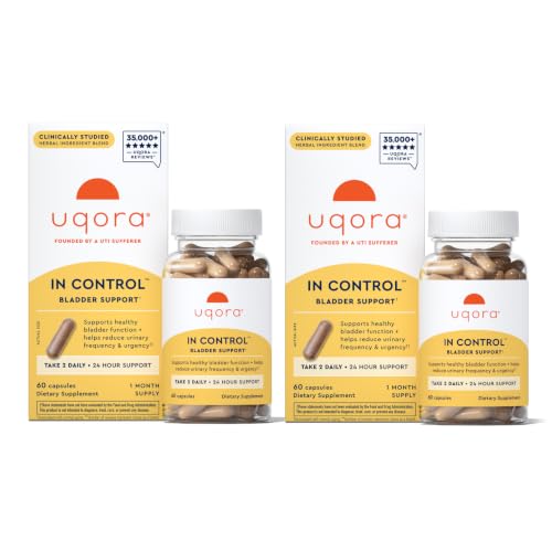 Uqora in Control, Daily Bladder Support, 120 Capsules (2 Pack)