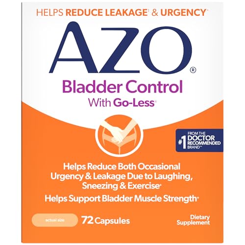 AZO Bladder Control with Go-Less Daily Supplement for Men & Women, 72 Ct