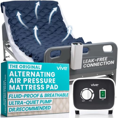 Vive Alternating Air Pressure Mattress Pad - The Original Bed Sore Solution